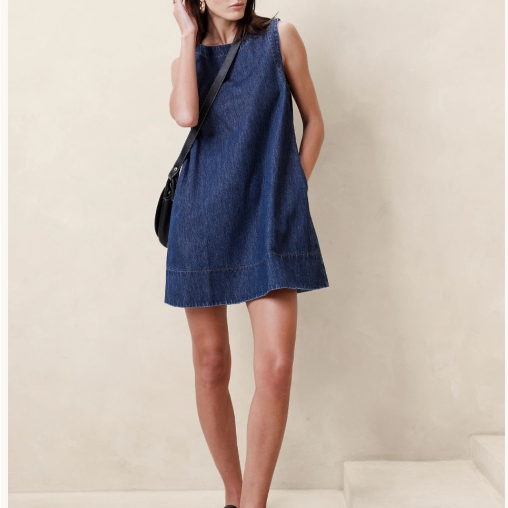 banana republic Ella Italian Denim Mini Dress